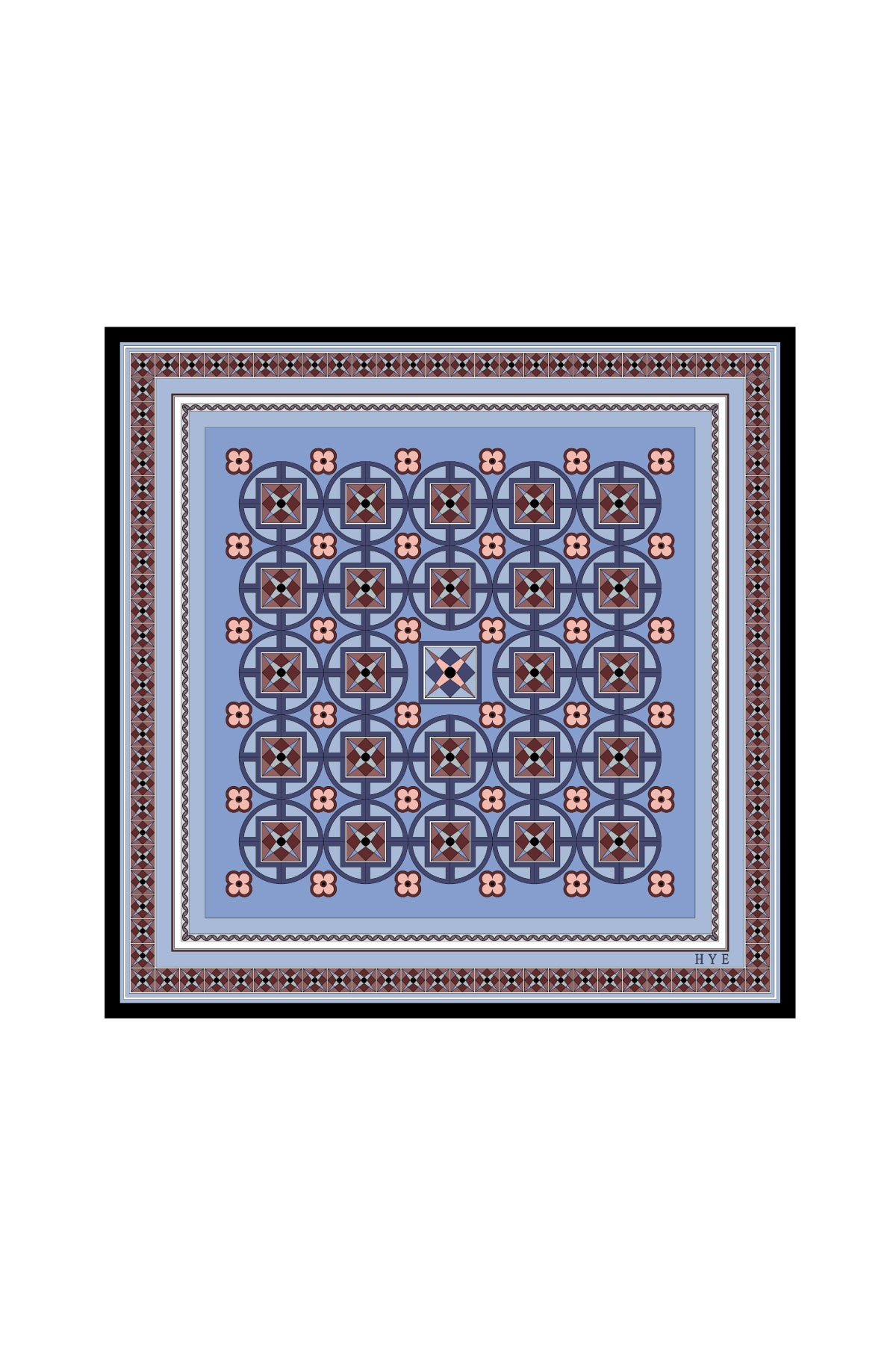 Geometric Pattern 90 - Blue