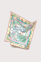 Cotton Line Painting of Grass and Insects 65 Peach