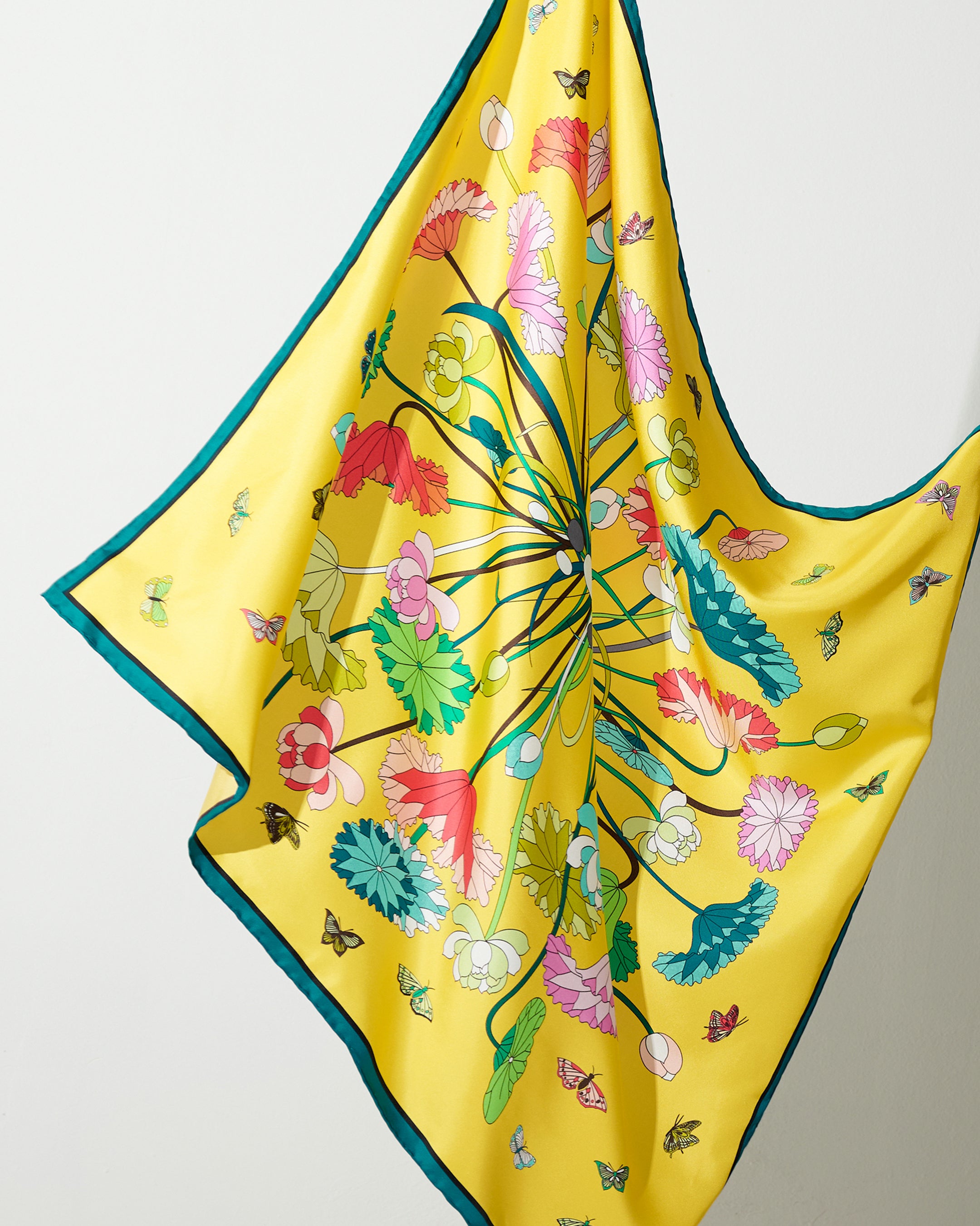 Lotus Pattern and Butterfly 90 Yellow