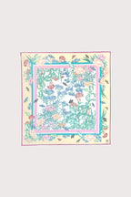 Cotton Line Painting of Grass and Insects 65 Peach