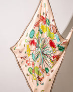 연화문과 나비 90 핑크 베이지