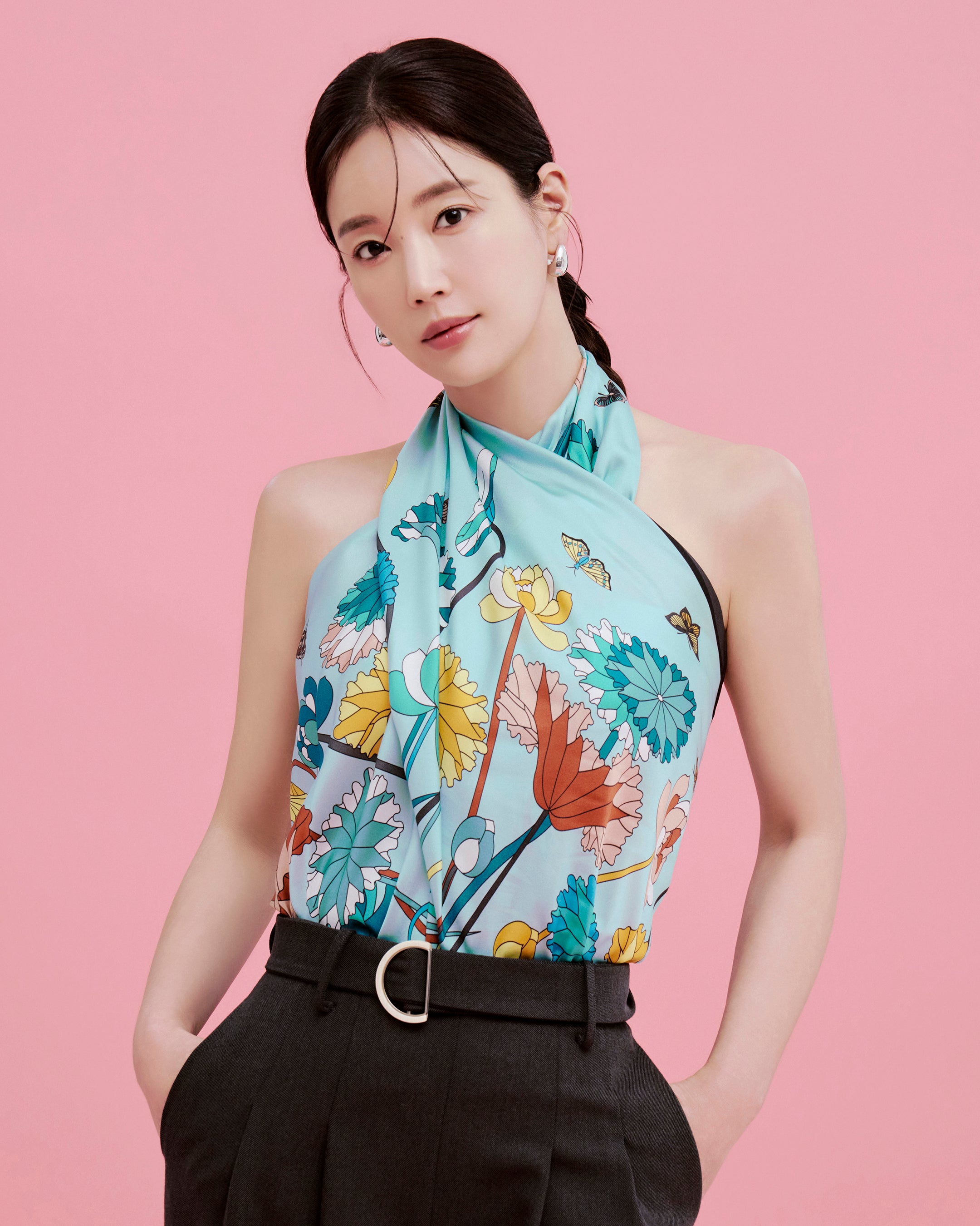 연화문과 나비 90 민트