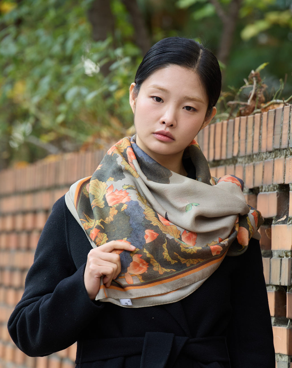 Lotus painting - Gray