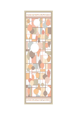 Ceramics Long Scarf - Beige