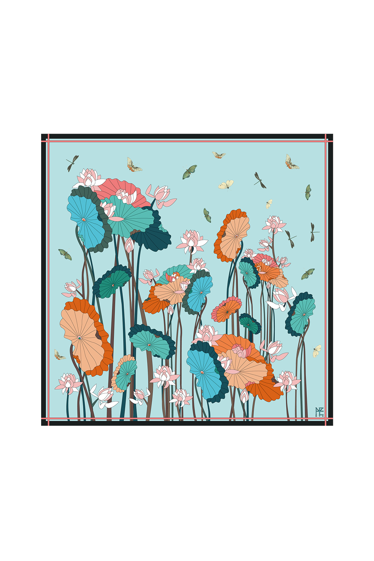 Lotus Pattern 90 - Green