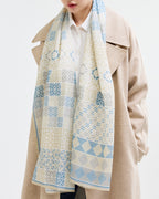 Geometric Lattice Mix Beige