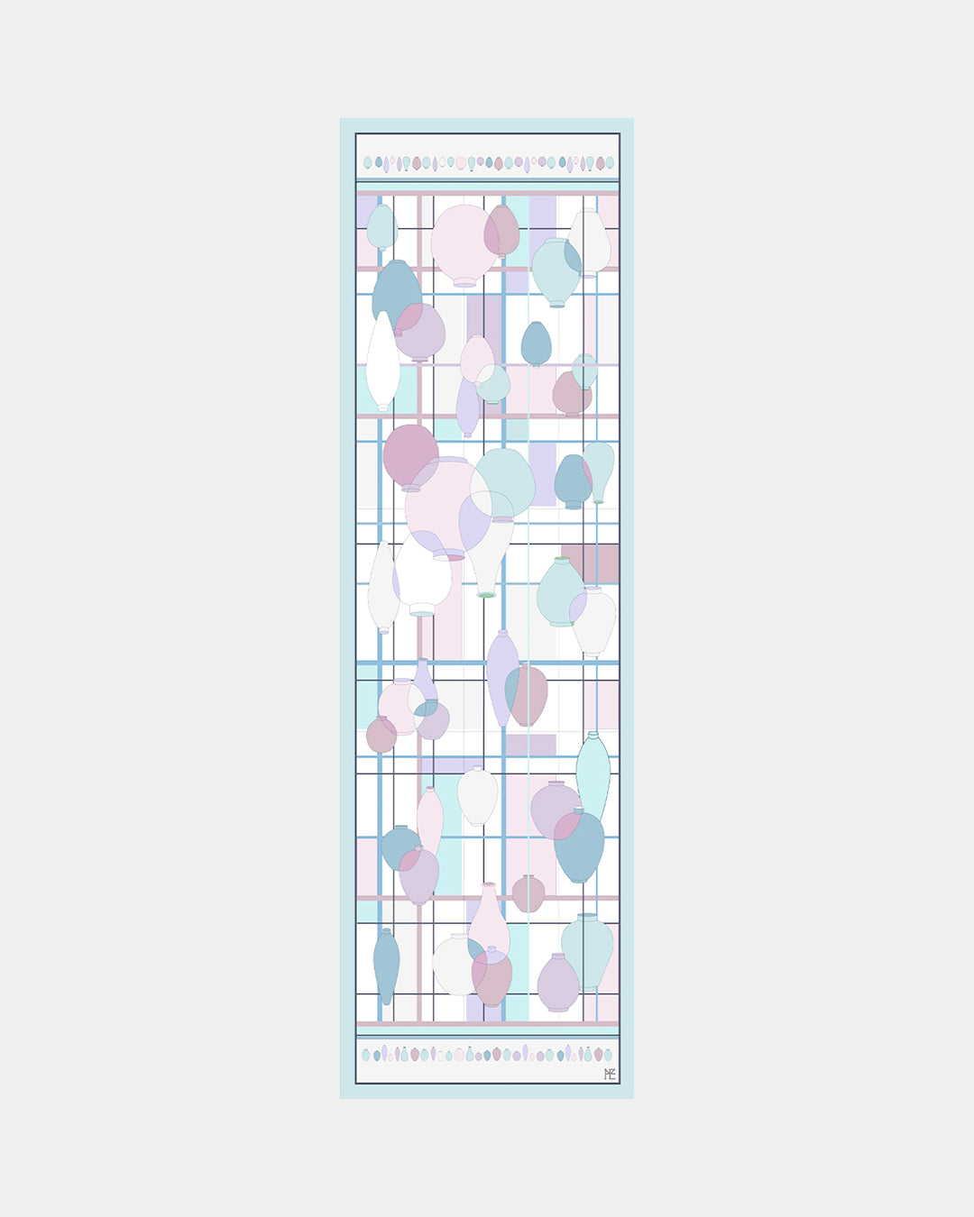 Ceramics Long Scarf - Misty Green