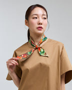 Lotus Pattern and Butterfly Brown