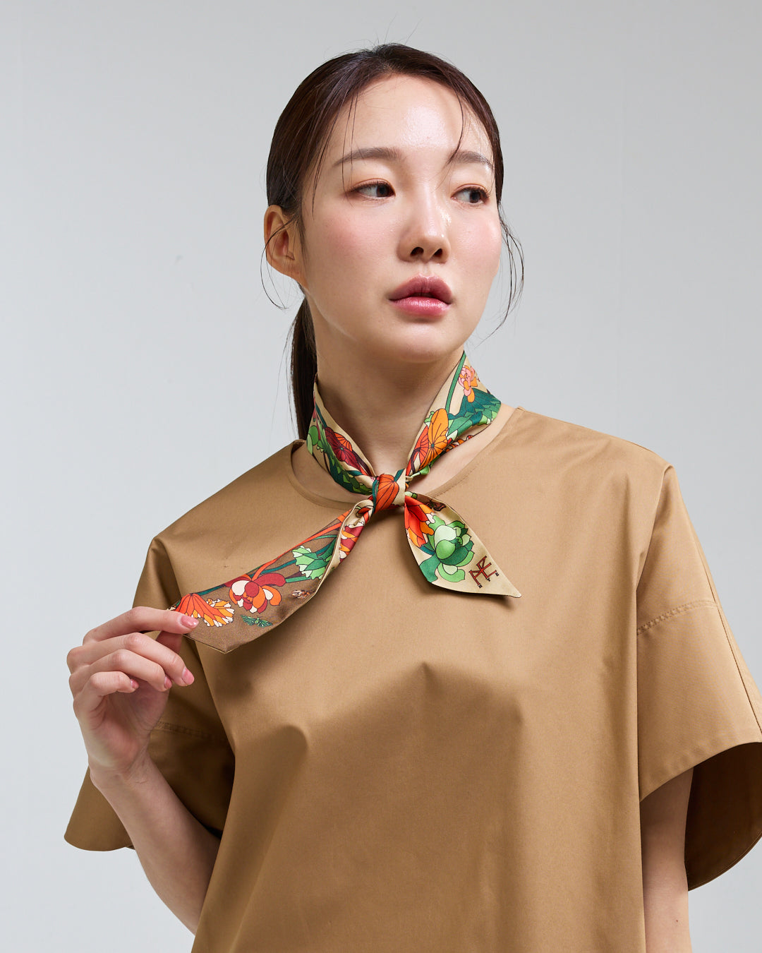 Lotus Pattern and Butterfly Brown
