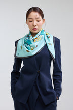 Lotus Pattern and Butterfly 90 - Mint