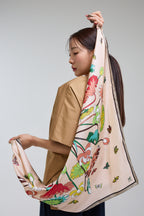 Lotus Pattern and Butterfly 90 - Beige