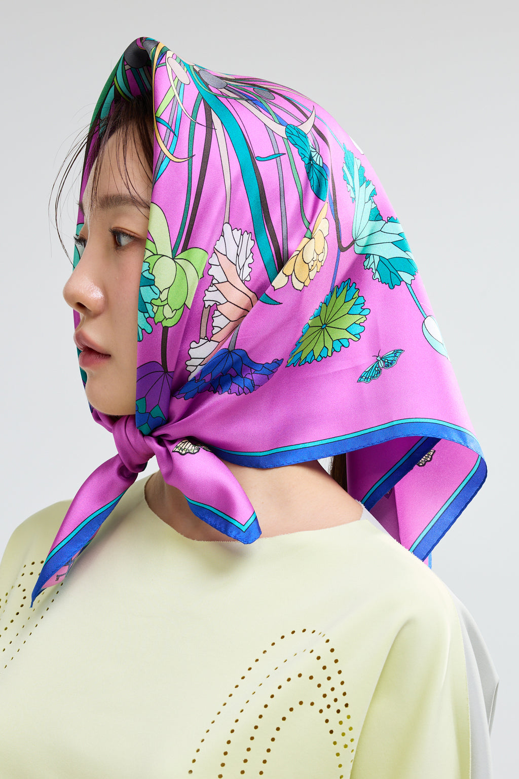 Lotus Pattern and Butterfly 70 - Pink