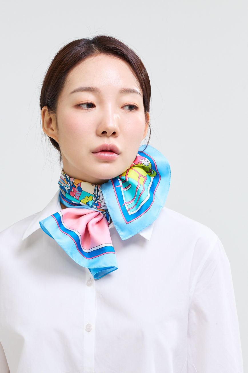 Gimyeongjeoljido 70 Scarf Blue