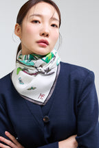 Lotus Pattern and Butterfly 70 - White