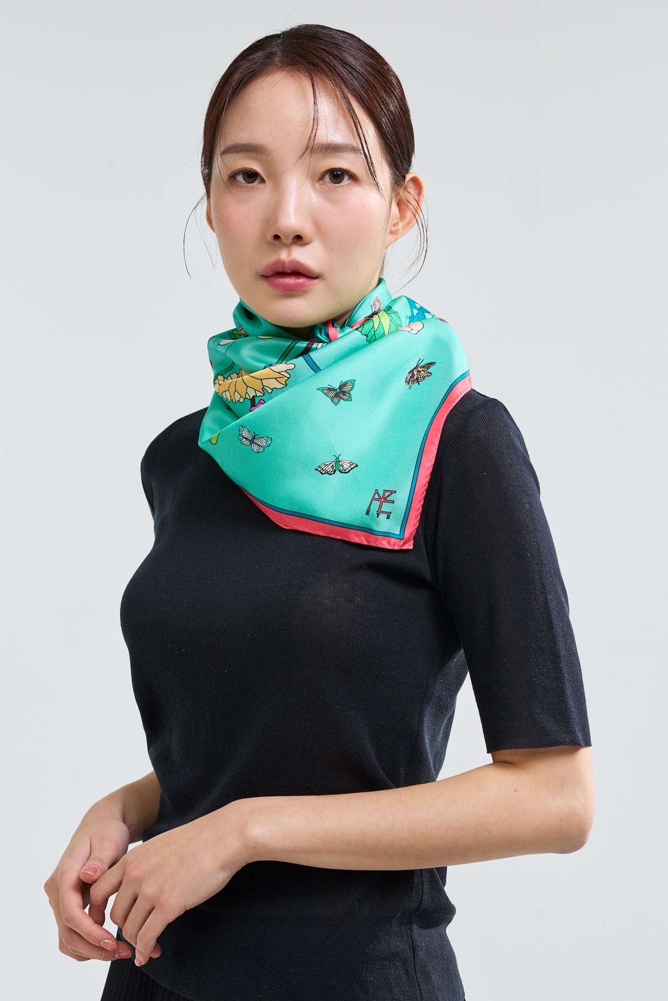 Lotus Pattern and Butterfly 70 - Green