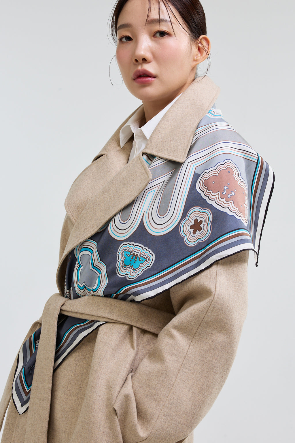 Line Embroidery 70 - Gray