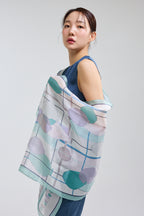 Ceramics Long Scarf - Misty Green