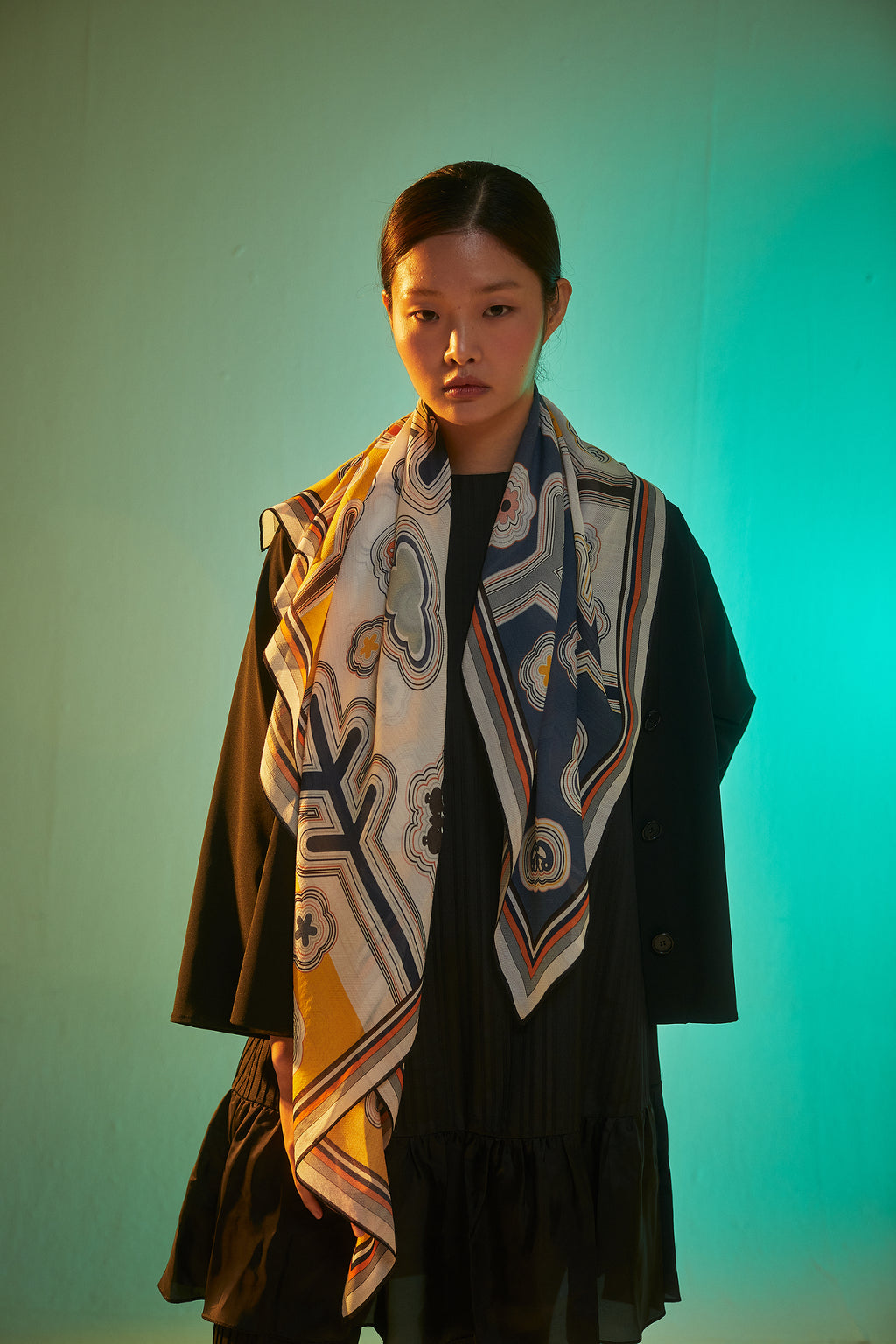 Line Embroidery 110 - Navy