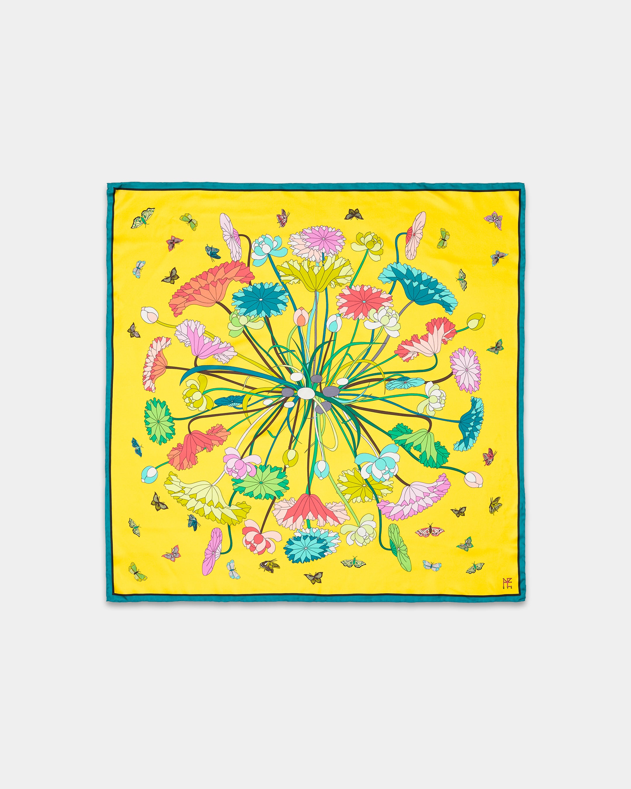 Lotus Pattern and Butterfly 90 Yellow