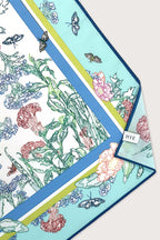 Cotton Line Painting of Grass and Insects 65 Mint