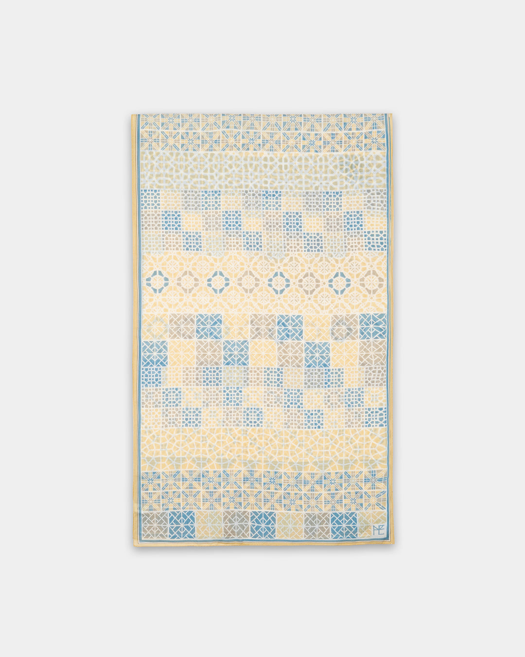 Geometric Lattice Mix Beige