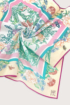 Cotton Line Painting of Grass and Insects 65 Peach