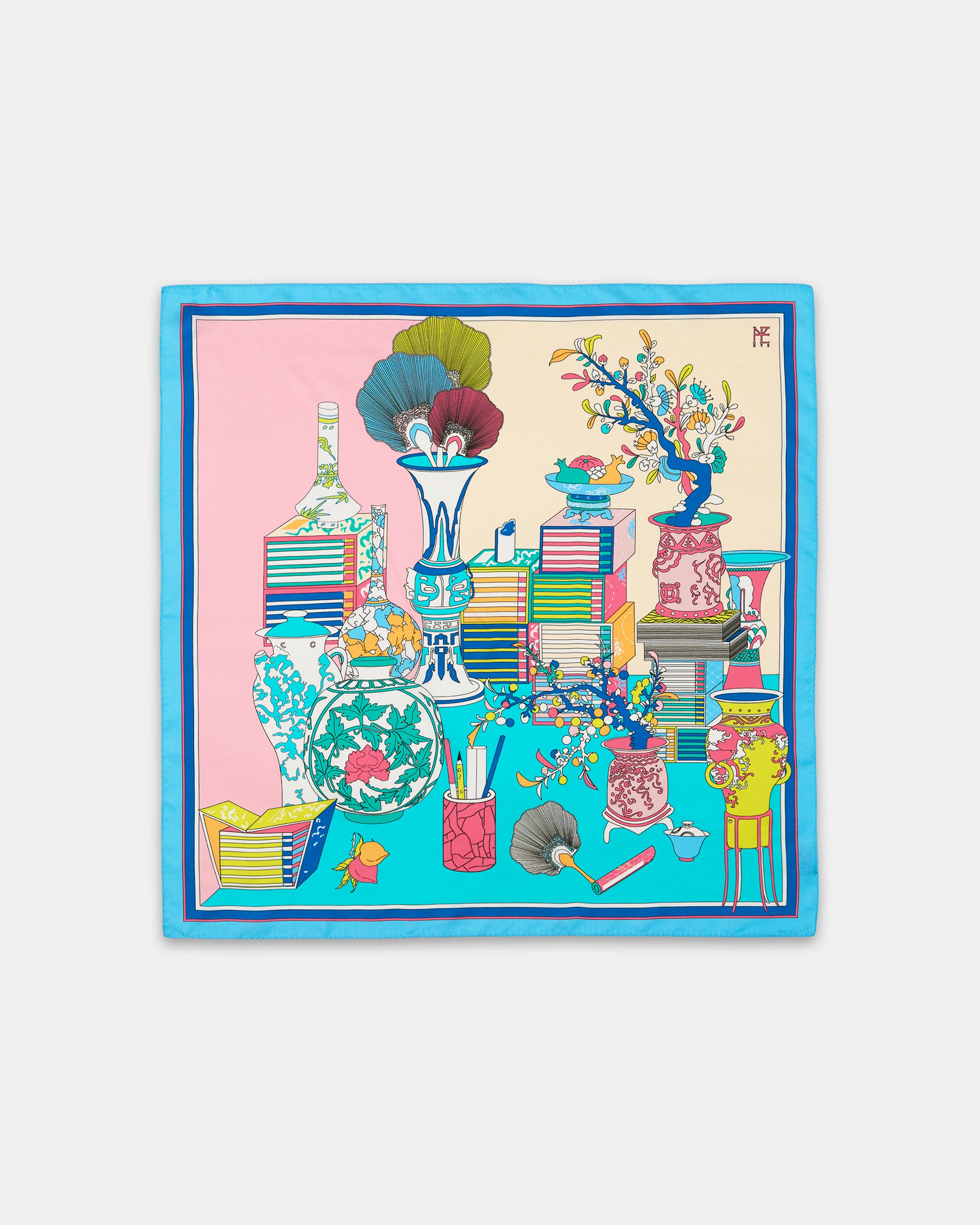 literary utensil painting 70 Blue