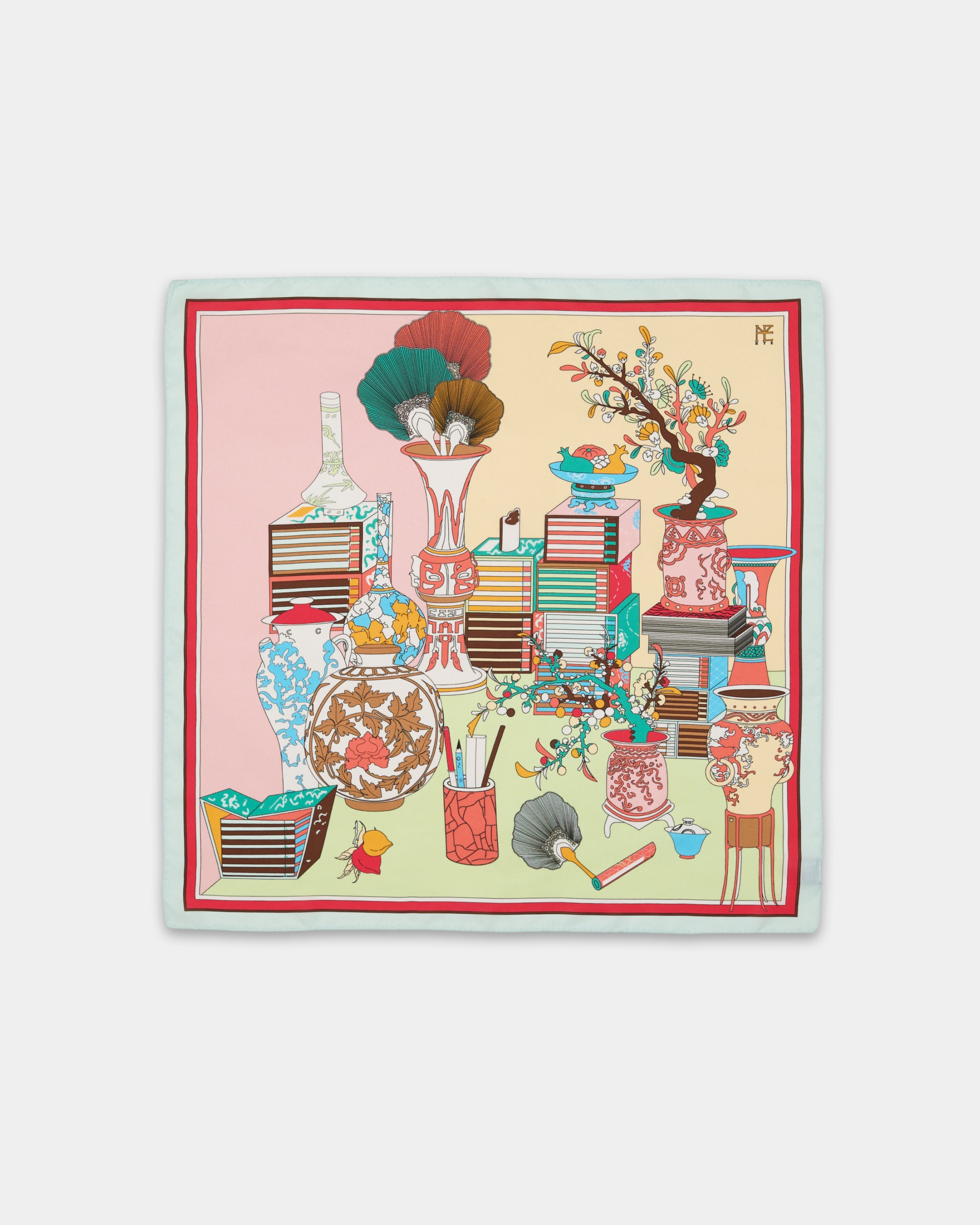 literary utensil painting 70 Red