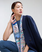 화조문 블루