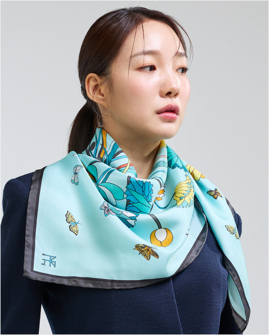 연화문과 나비 90 민트