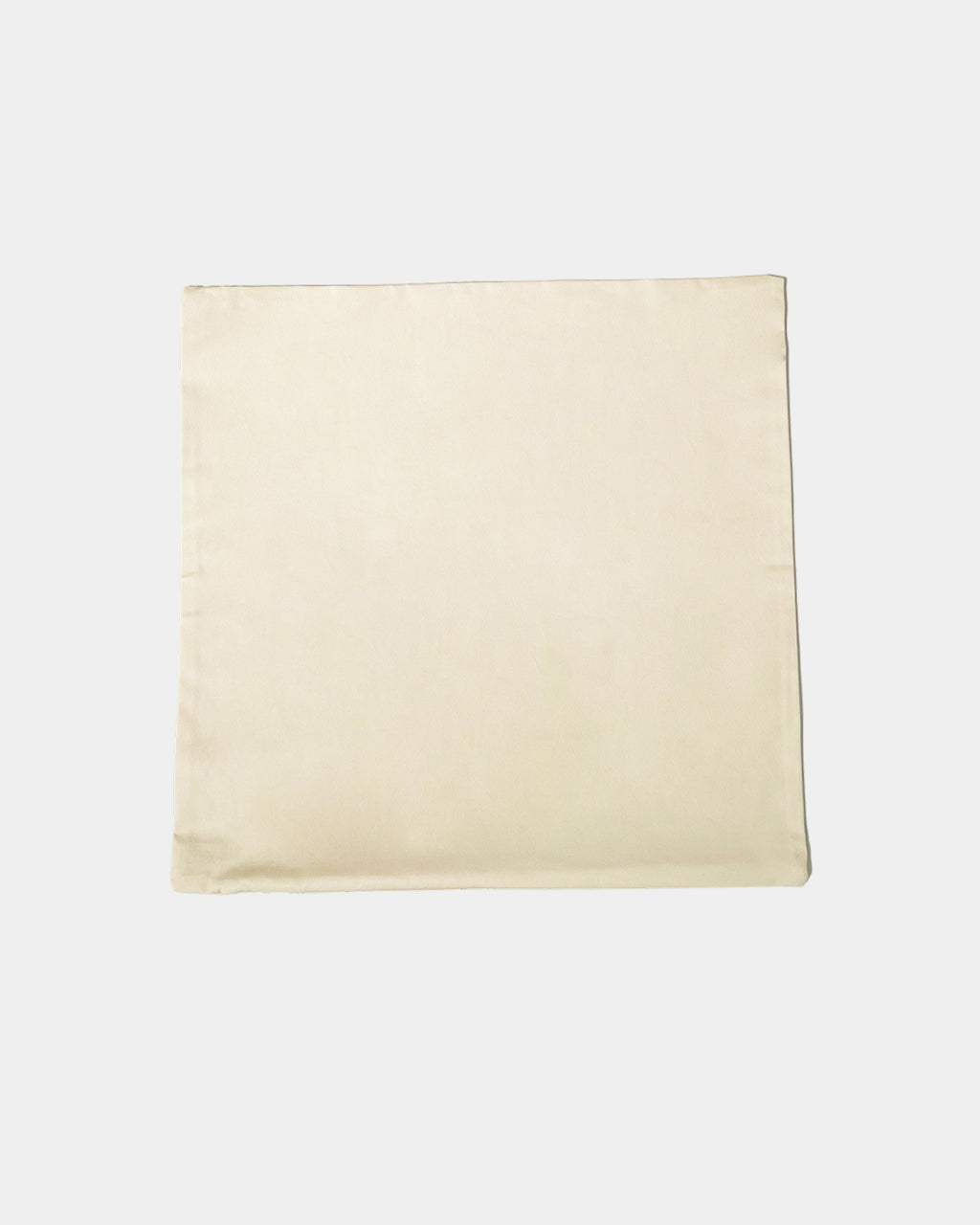 Line Painting of Grass and Insects Cotton Cushion Cream