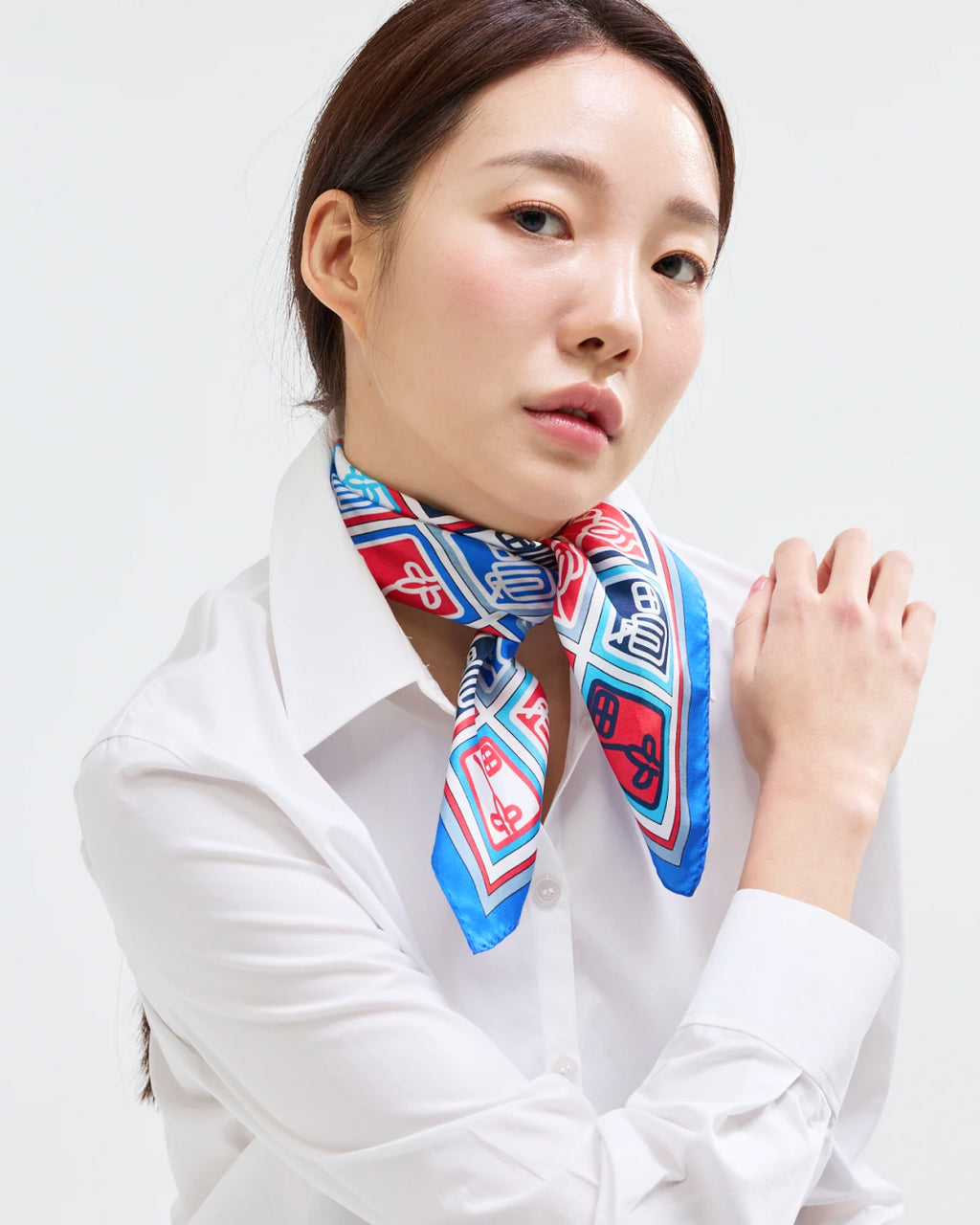 바둑판 심전 낙관 50 블루