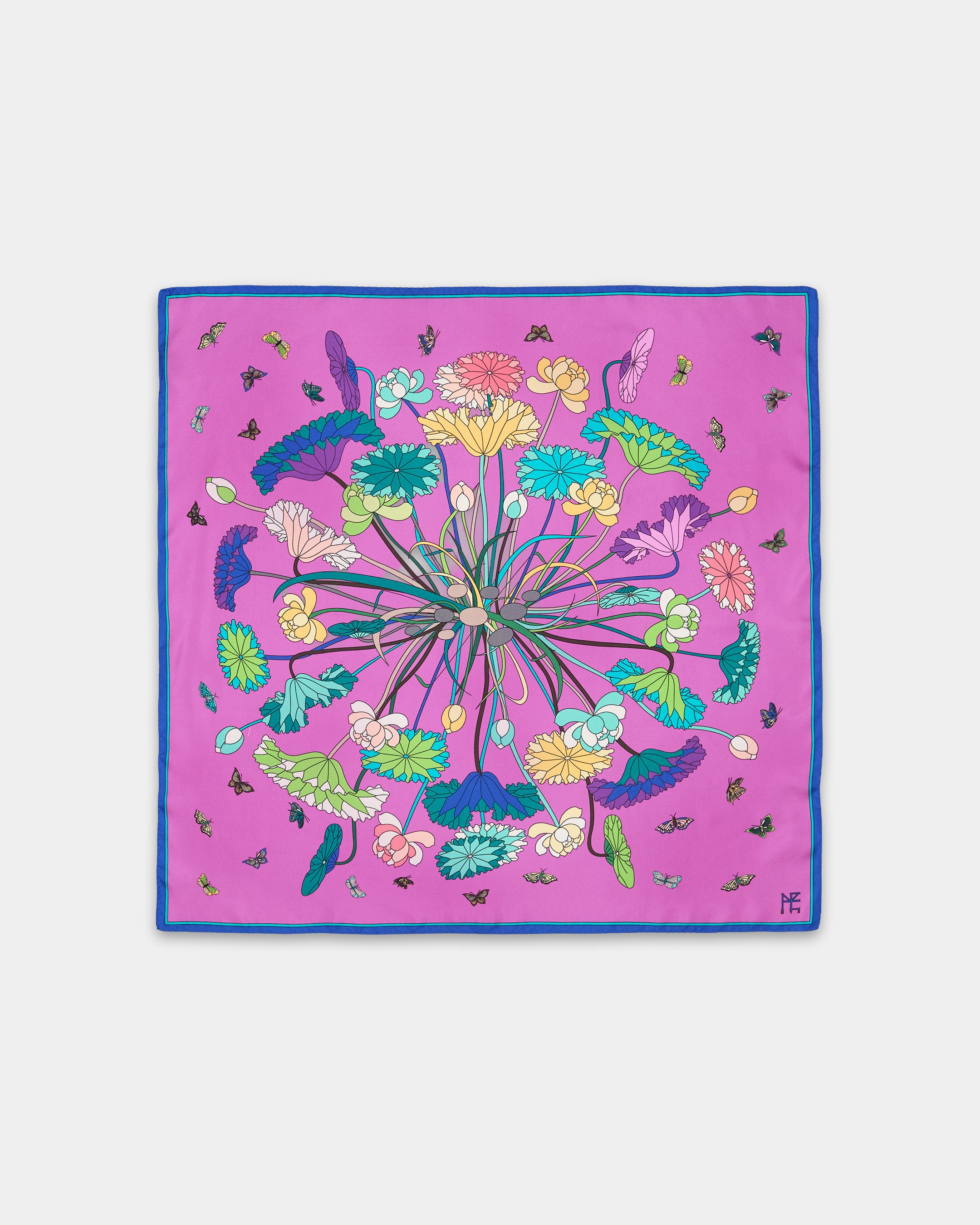 Lotus Pattern and Butterfly 70 Pink