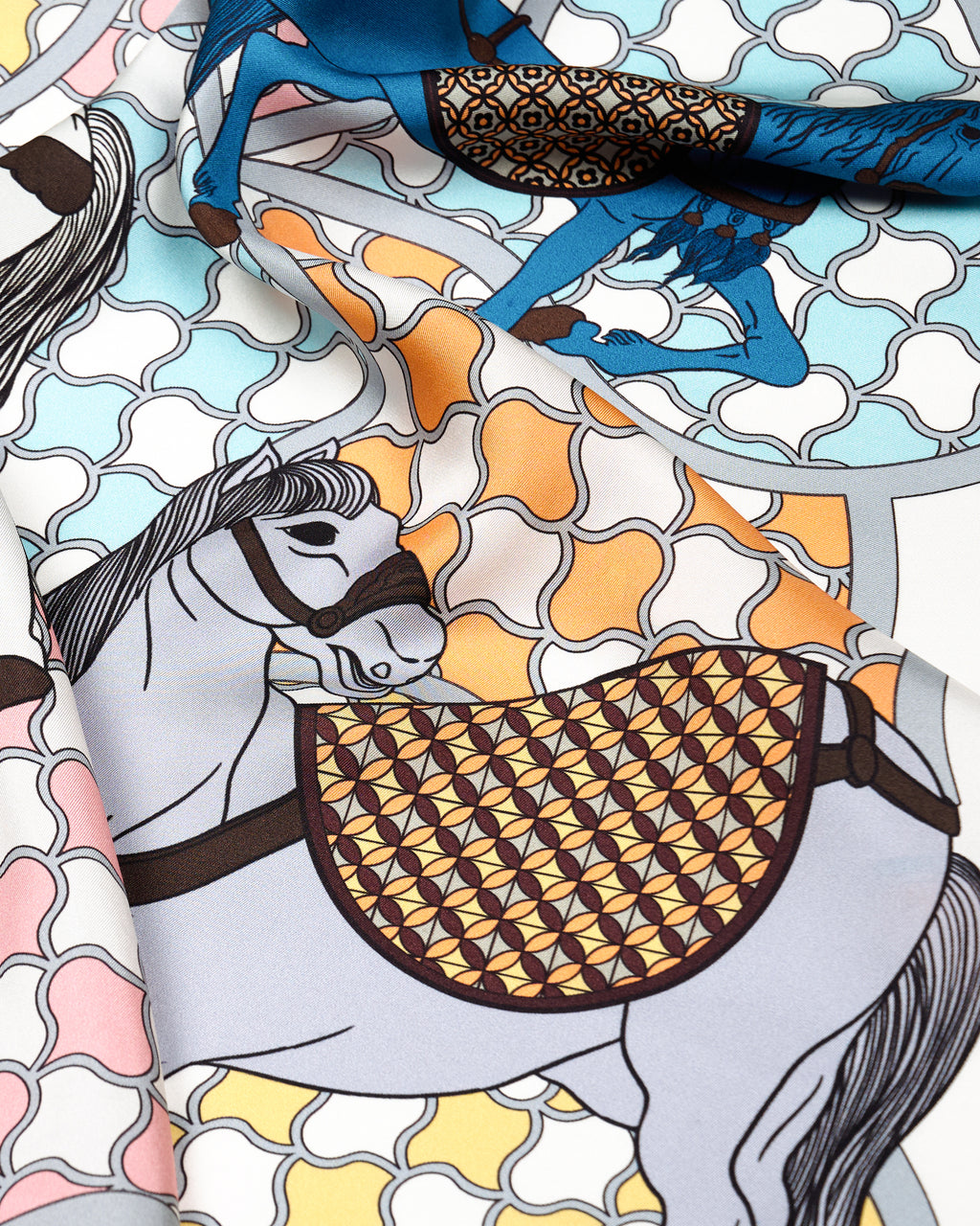 Horses and Wave Patterns 70 Orange