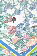 Cotton Line Painting of Grass and Insects 65 Mint