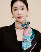 국화문 그래픽 블랙