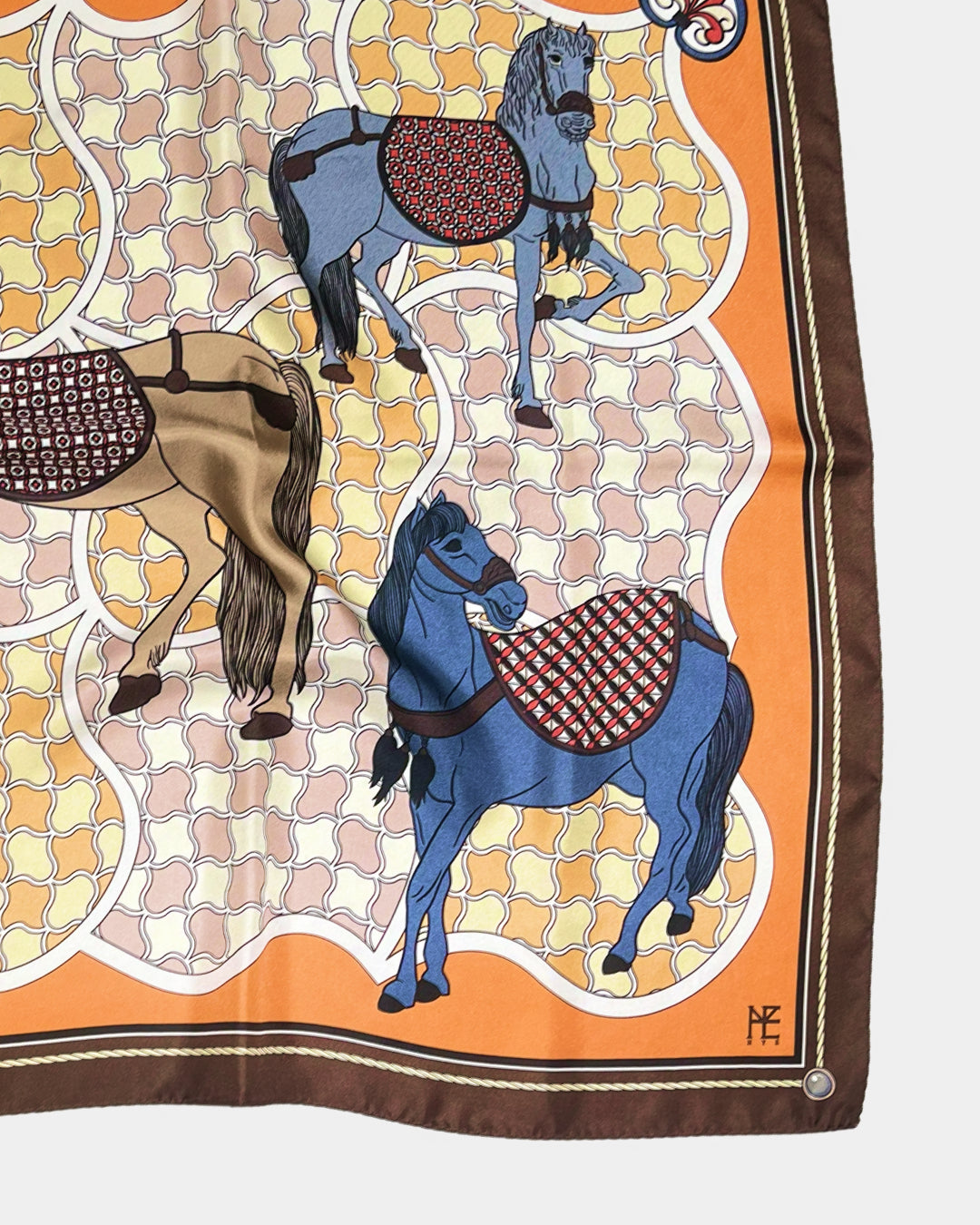 Horses and Wave Patterns 70 Brown