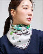 연화문과 나비 70 화이트