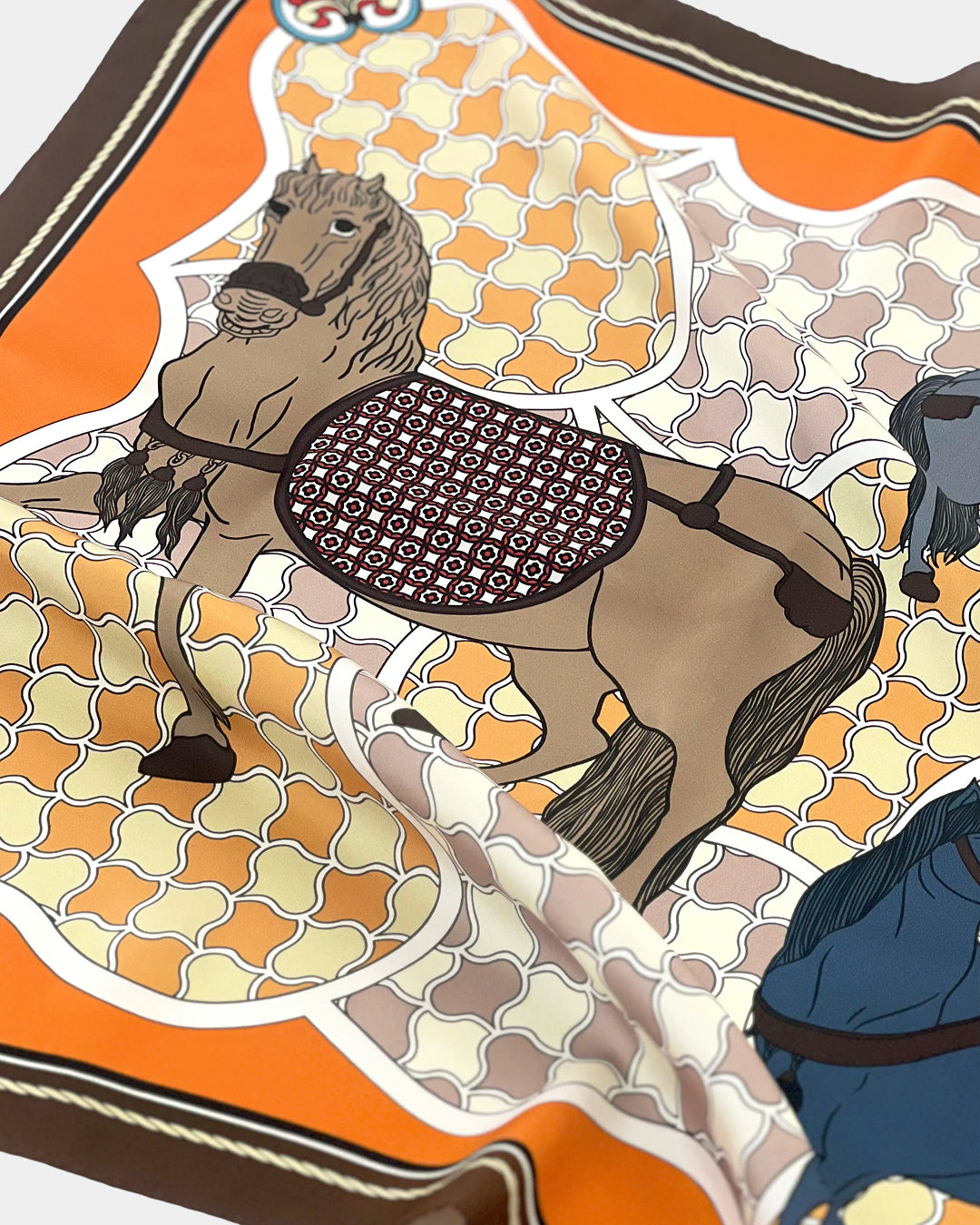 Horses and Wave Patterns 70 Brown