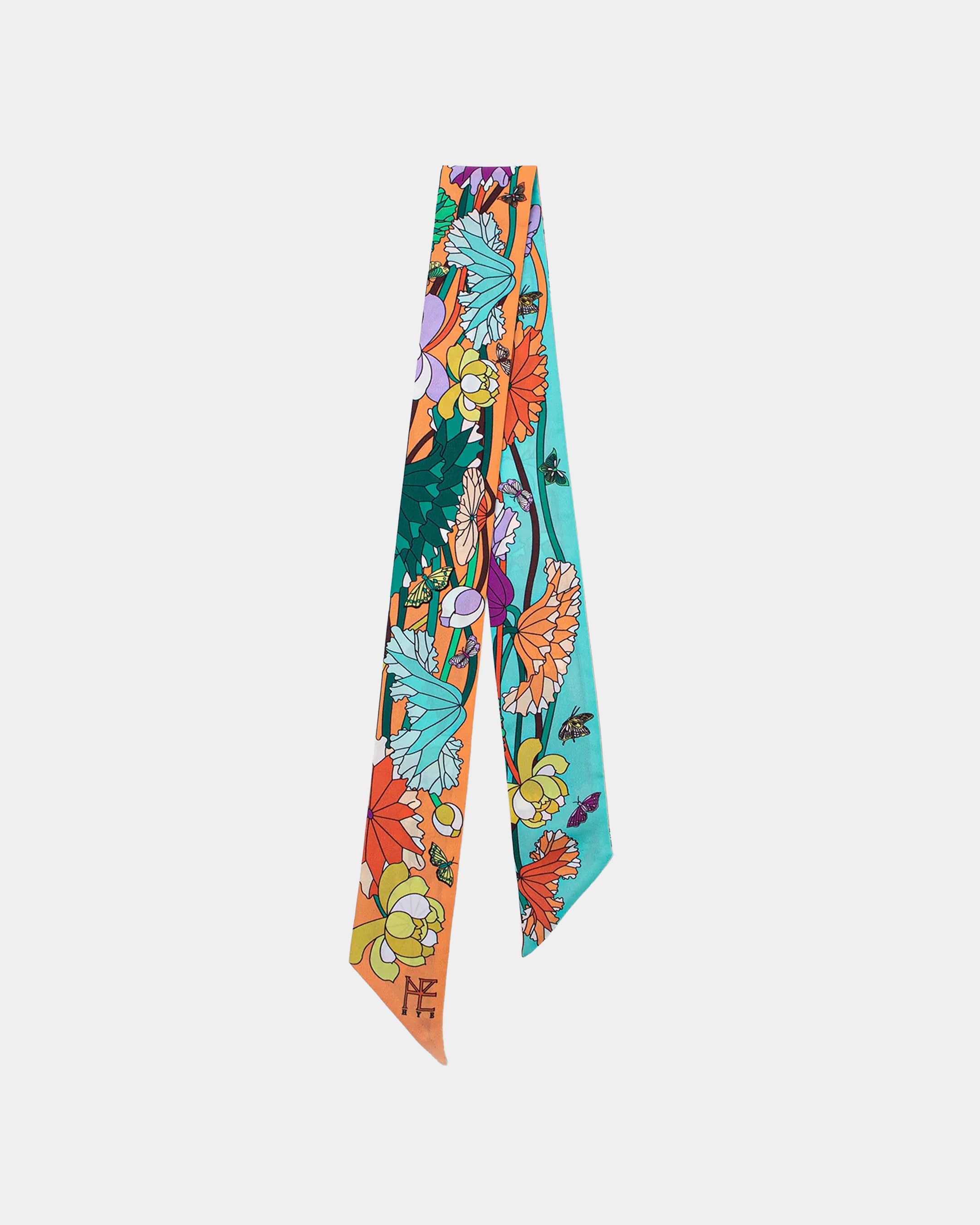 Lotus and Butterfly Pattern - Green