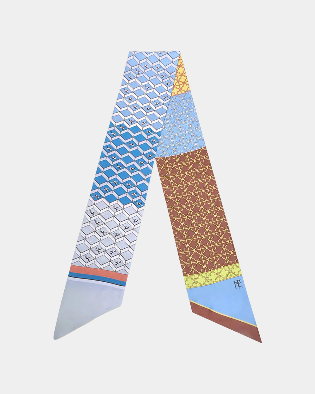 Horses and Latticework Blue