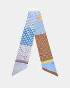 Horses and Latticework Blue