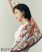 라인초충도 90 스카프 브라운