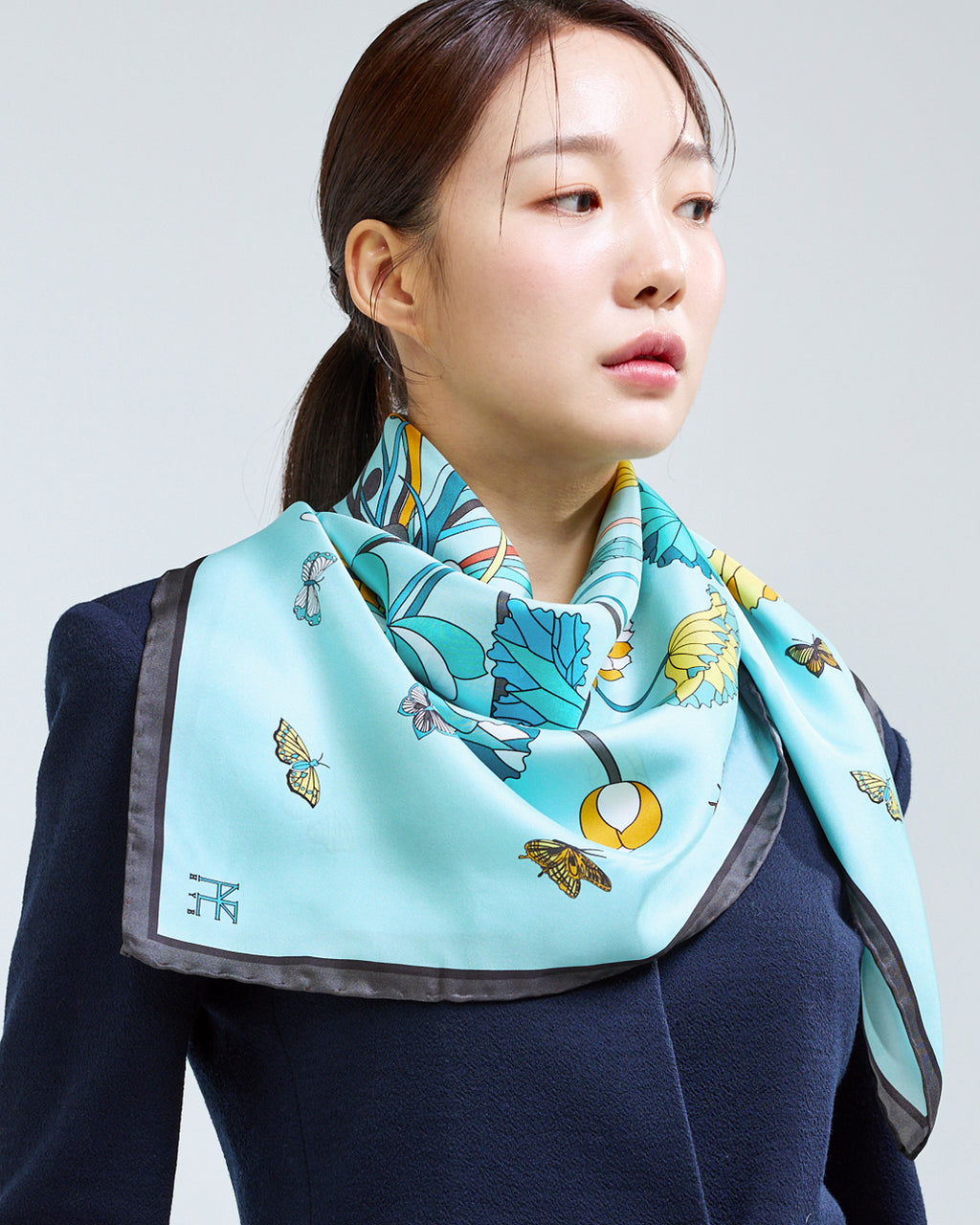 연화문과 나비 90 민트