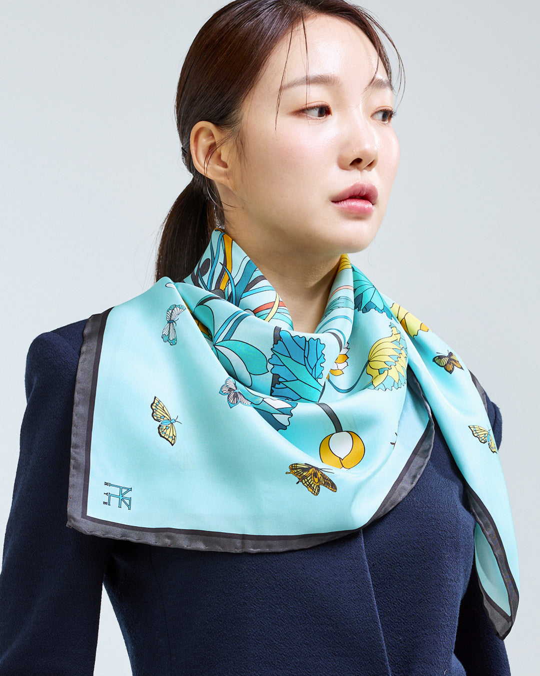 연화문과 나비 90 민트