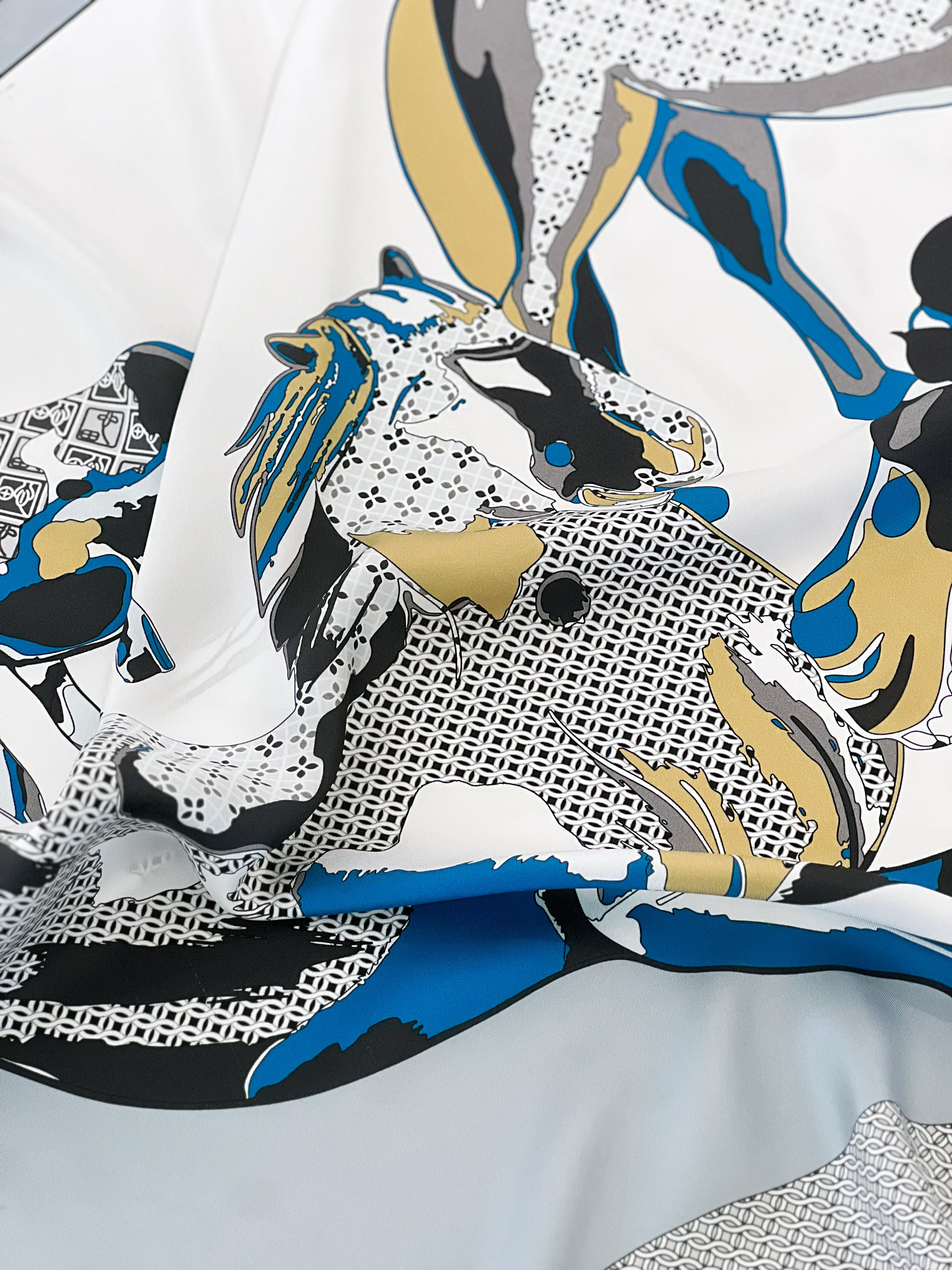 Line of Eight Horses Mono