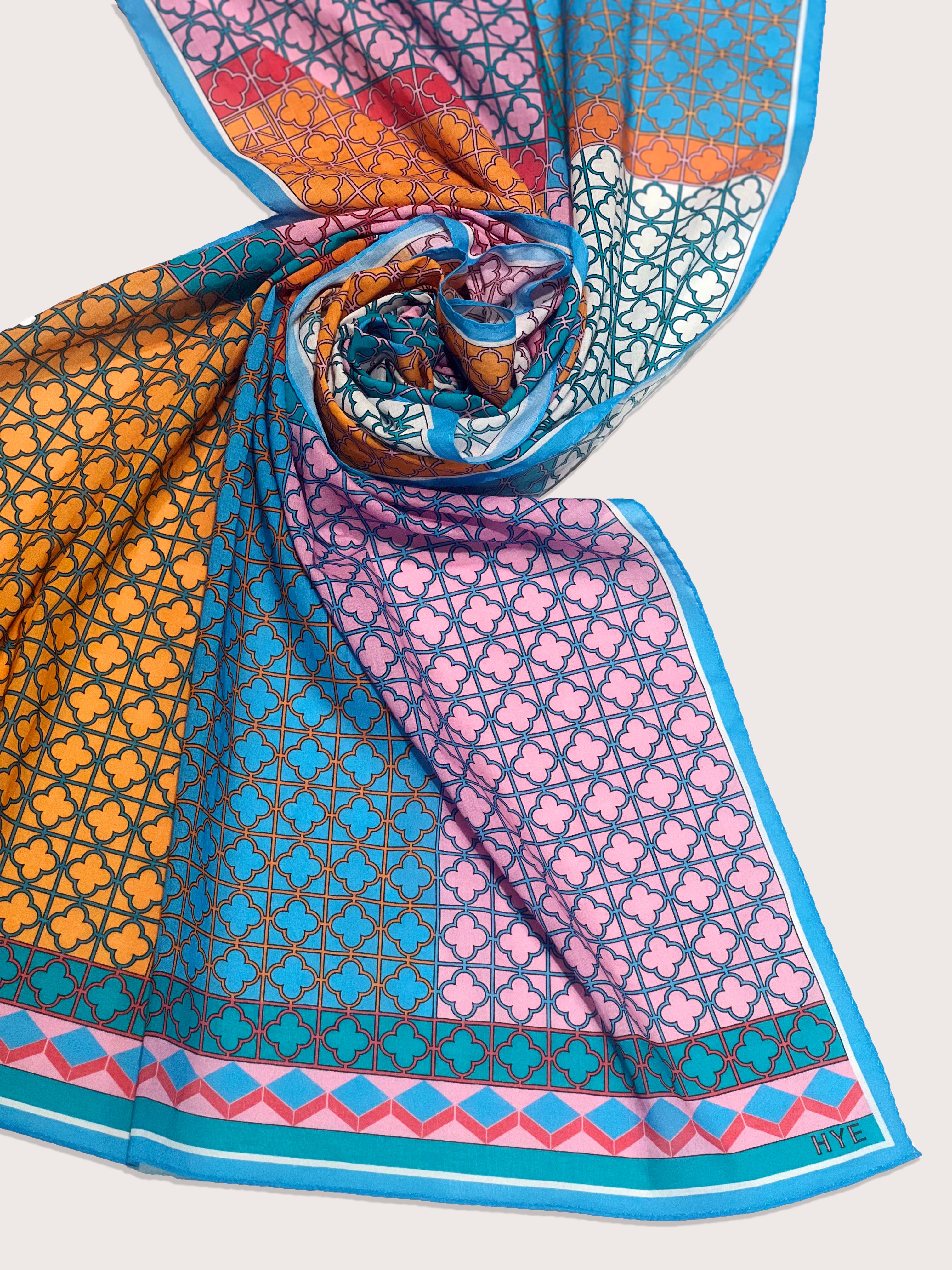 Cotton Jogakbo Lattice Pink Orange