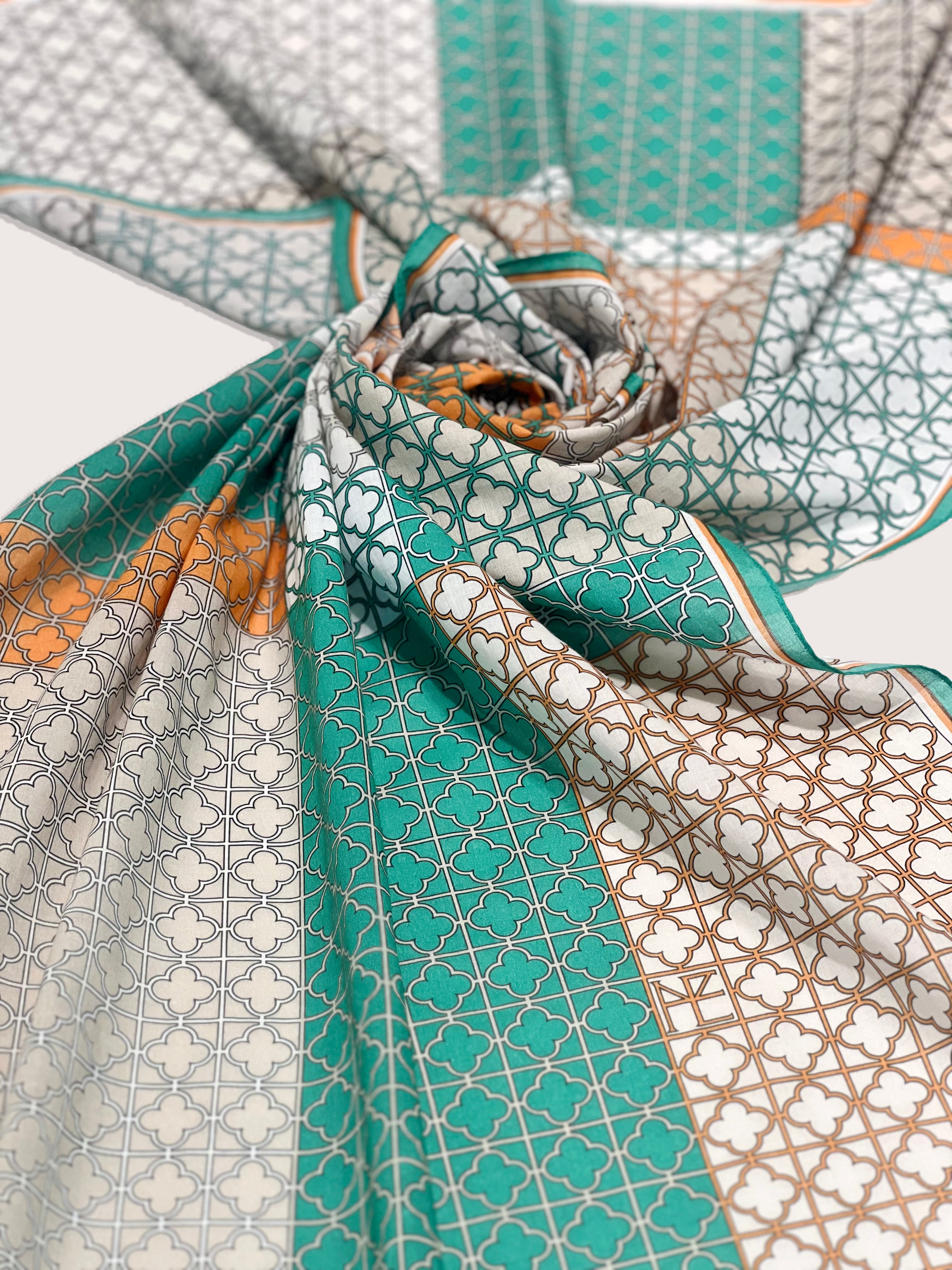 Cotton Jogakbo Lattice Green