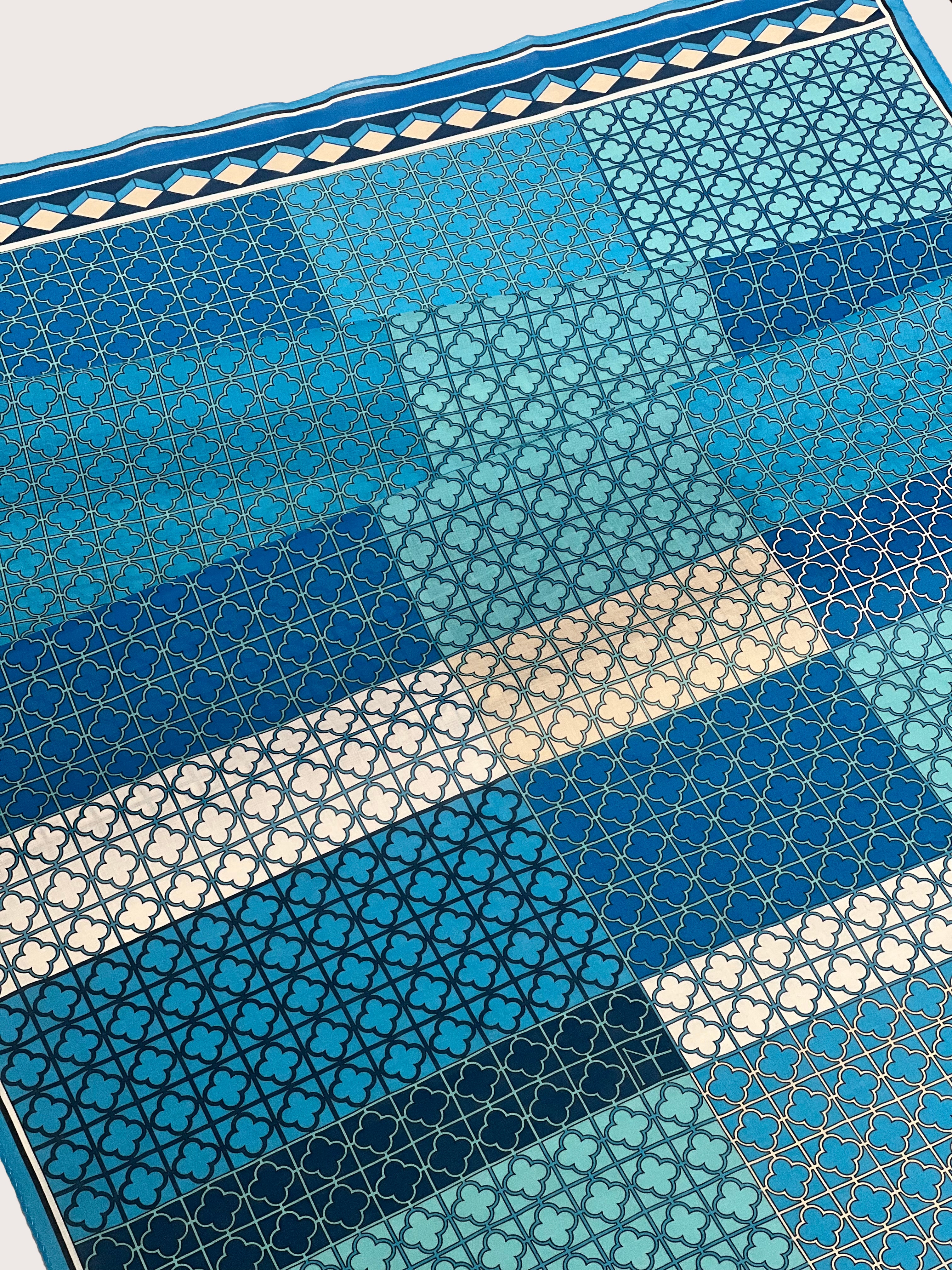 Cotton Jogakbo Lattice Blue