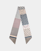 Horses and Latticework Pink Gray